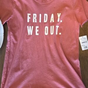 Project Social T Coral Crewneck Tee